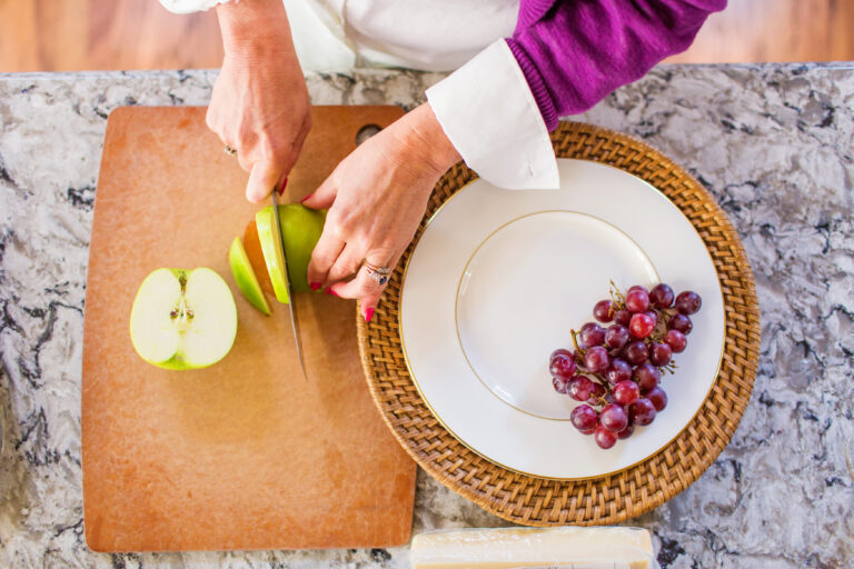 keep my fridge and pantry stocked with a few items that let me throw together quick happy hour appetizers.