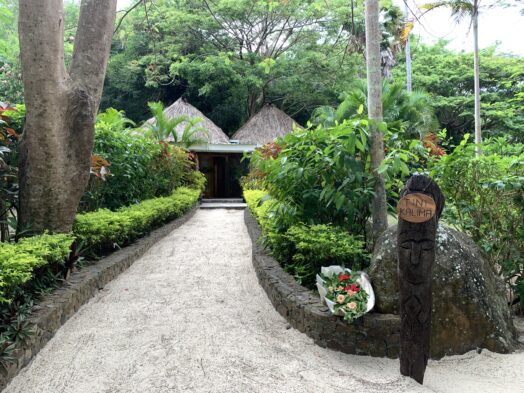 A private villa, or Bure, at Turtle Island, Fiji