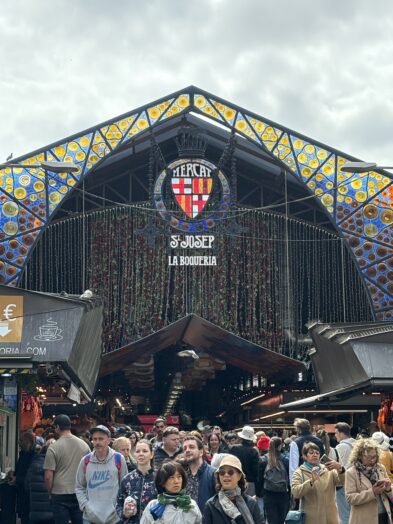 An exterior view of La Boqueria in Barcelona 