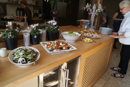 the food at our French cooking school in Burgundy