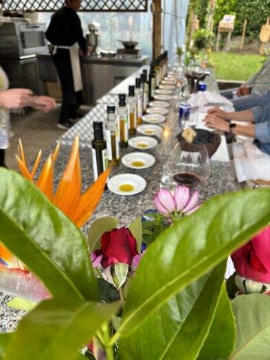 The olive oil tasting at Giardino di Capri