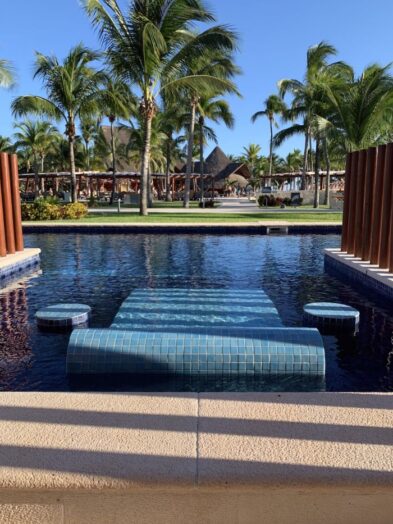 a private plunge pool at Barcelo Maya Grand Resort in Riviera Maya