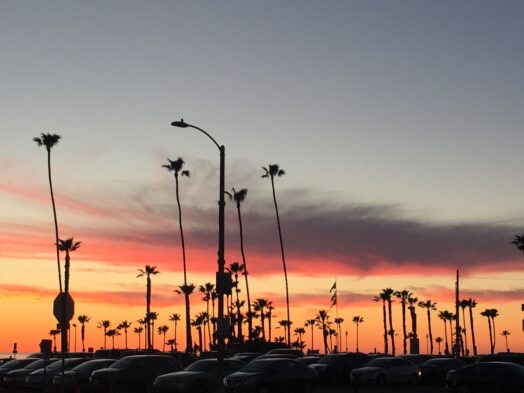 sunset in Oceanside California