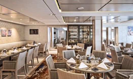 Fine dining at the Chef's Table on Viking cruise