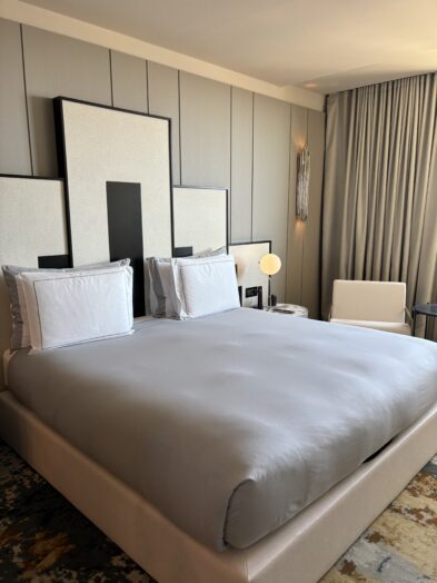 a king bedroom at grand hyatt barcelona