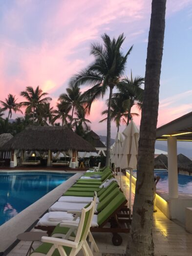 A sunset view from Villa Premier in Puerto Vallarta