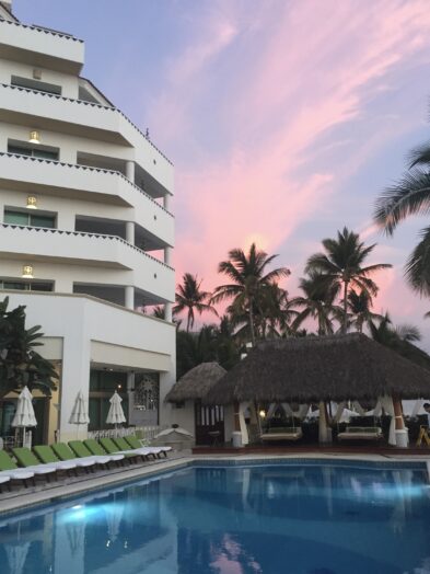 The hotel buildings at Villa Premier in Puerto Vallarta