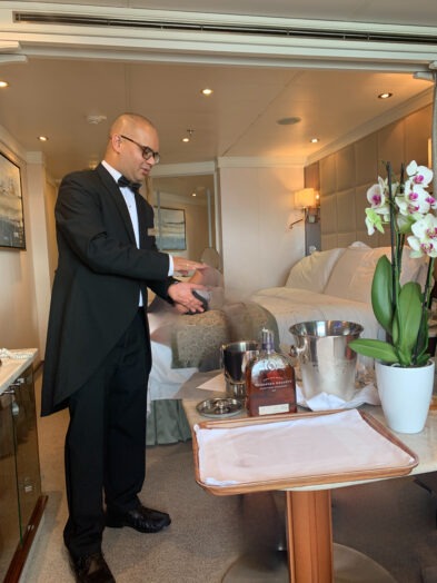 Butler service on the Regent Seven Seas Splendor.