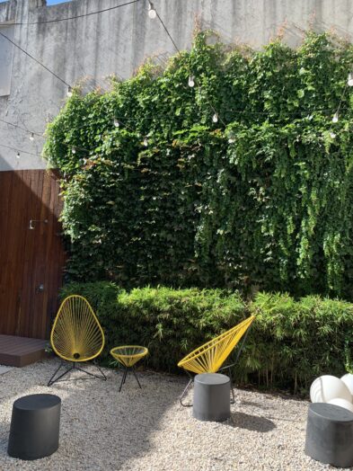 The courtyard at Lemon apartments in Buenos Aires