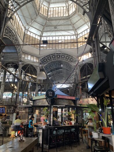 Beautiful architecture at San Telmo Market in Buenos Aires