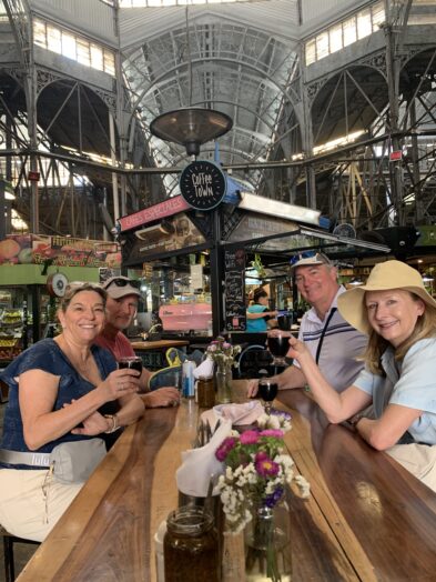 wine tasting in San Telmo Market