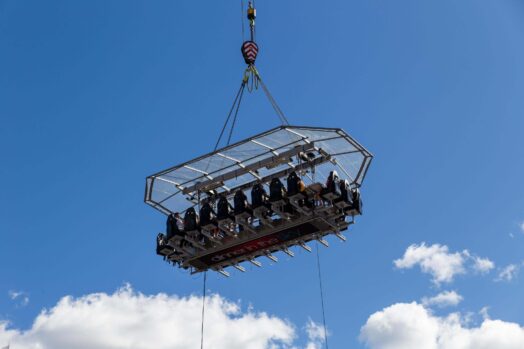 Dinner in the Sky is a unique high for foodie travelers. 