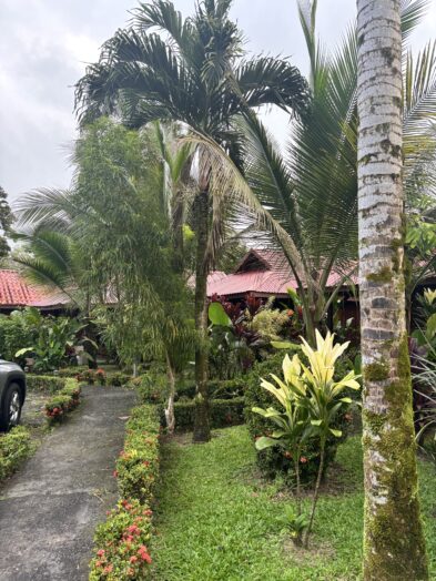 one of the private cabins at arenal history inn la fortuna