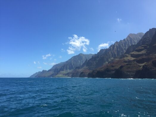 Sailing the Napali Coast on Kauai