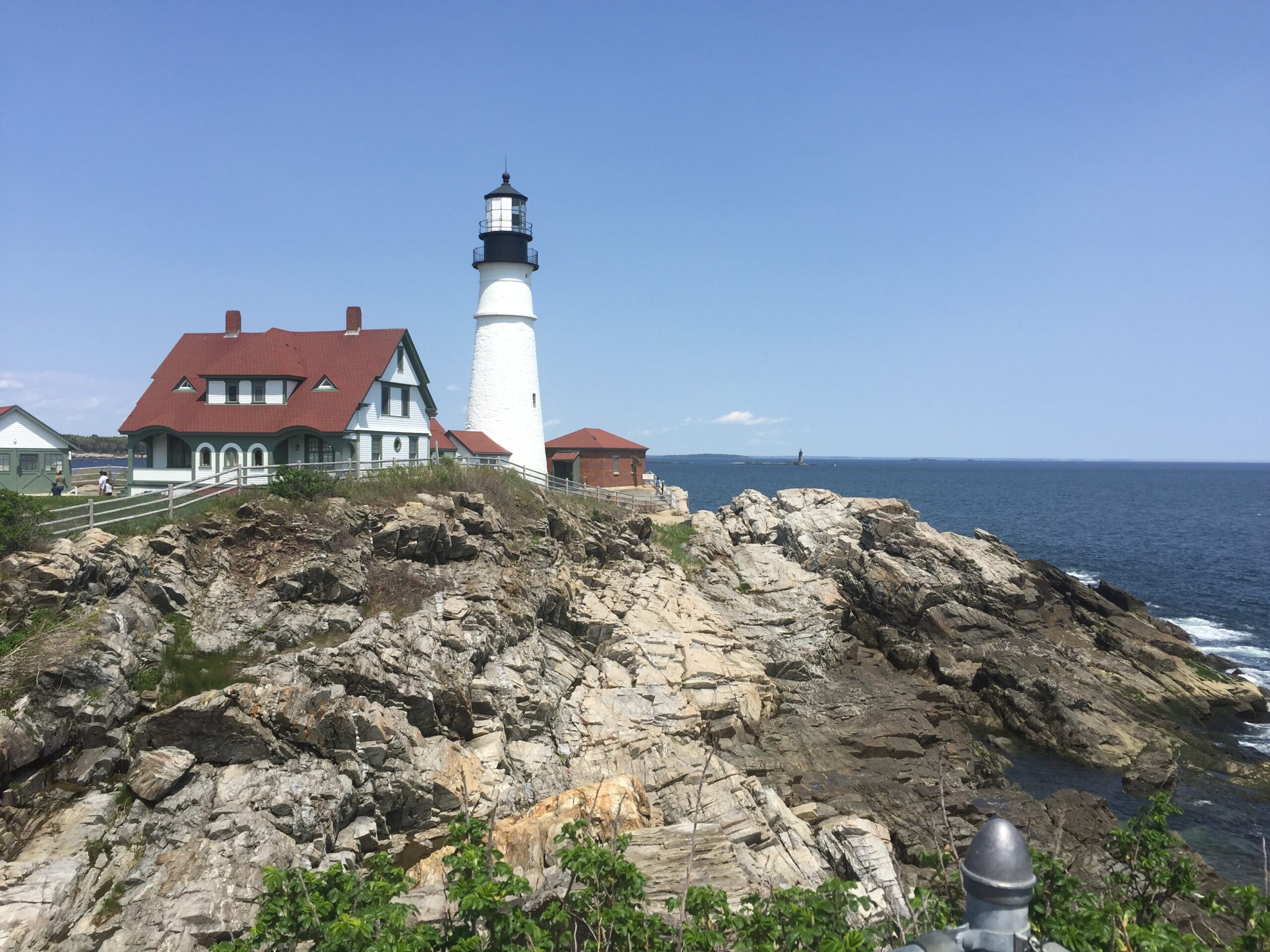 a lighthouse on the coast of Maine