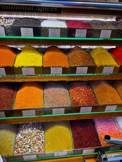 Spices at the Spice Bazaar in Istanbul